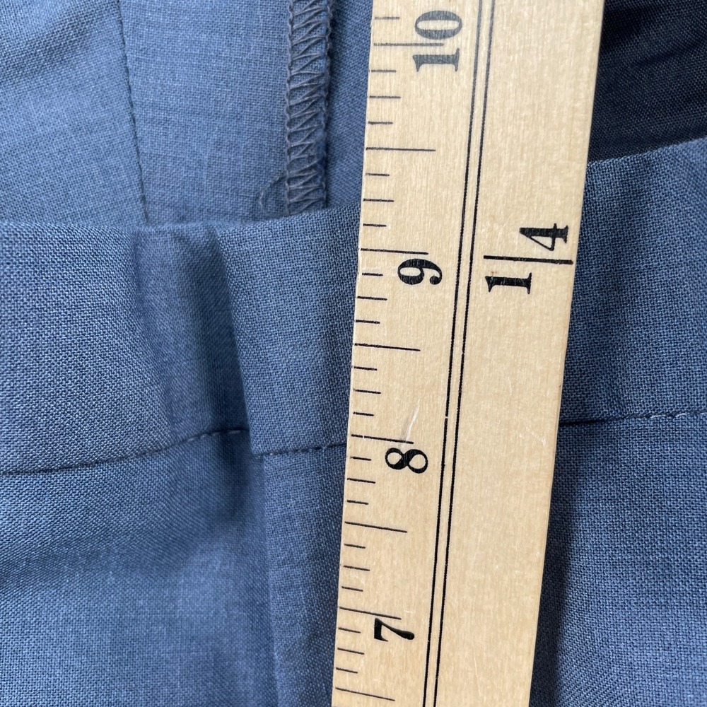 J.Crew Dress Pants Men 29x30 Blue Thompson Tapered Wool Blend Trousers - Picture 9 of 10